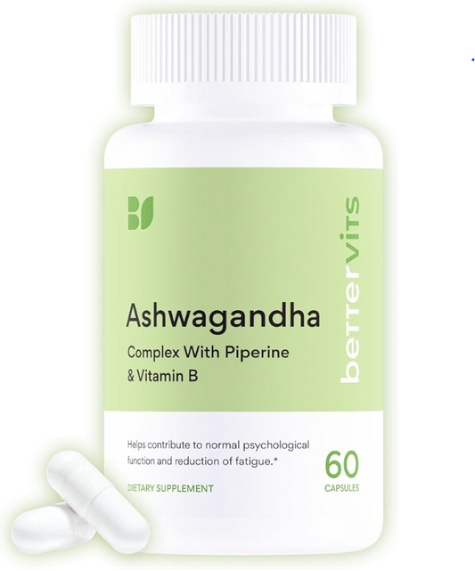 Organic Ashwagandha Root Extract with Black Pepper for Absorption
