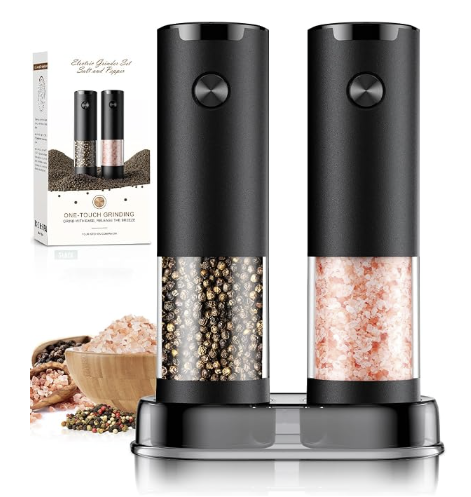 Electric Salt and Pepper Grinder Set Automatic